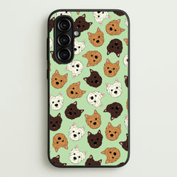 Border Terrier Pattern  - Dog Patterns Phone Case for Galaxy A16