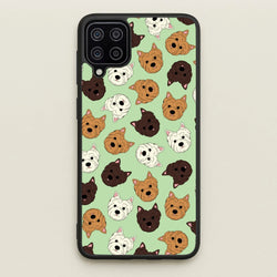 Border Terrier Pattern  - Dog Patterns Phone Case for Galaxy A12
