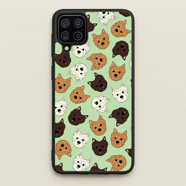 Border Terrier Pattern  - Dog Patterns Phone Case for Galaxy A12