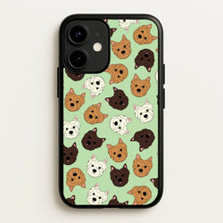 Border Terrier Pattern  - Dog Patterns Phone Case for iPhone 12 / 12 Pro