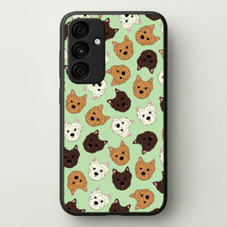 Border Terrier Pattern  - Dog Patterns Phone Case for Galaxy A55