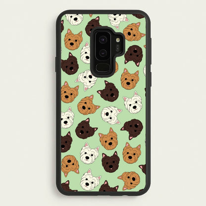 Border Terrier Pattern  - Dog Patterns Phone Case for Galaxy S9 Plus