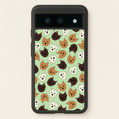 Border Terrier Pattern  - Dog Patterns Phone Case for Google Pixel 8a