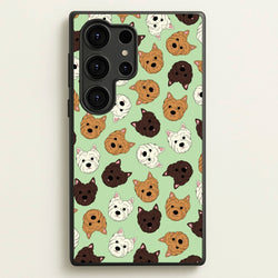 Border Terrier Pattern  - Dog Patterns Phone Case for Galaxy S25 Ultra