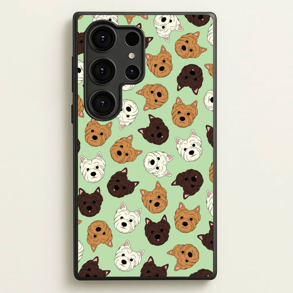 Border Terrier Pattern  - Dog Patterns Phone Case for Galaxy S25 Ultra