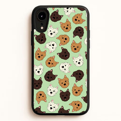 Border Terrier Pattern  - Dog Patterns Phone Case for iPhone XR