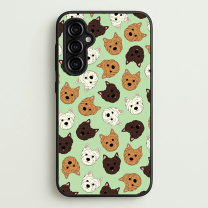 Border Terrier Pattern  - Dog Patterns Phone Case for Galaxy A14