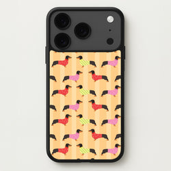 Dachshunds In Sweaters Pattern Phone Case for iPhone 17 Pro