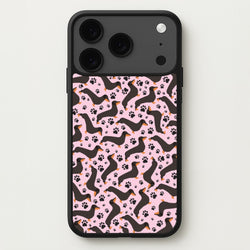 Dachschunds And Paws Pattern Phone Case for iPhone 17 Pro