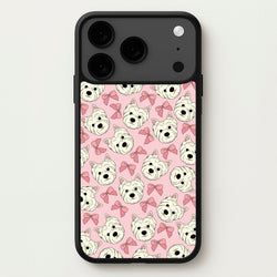 Cute Terrier And Bows Pattern Phone Case for iPhone 17 Pro Max