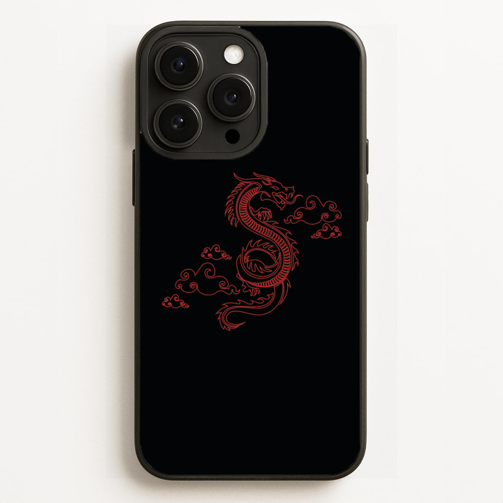 Red - Dragon Patterns  - Dragon Patterns Phone Case for iPhone 16 Pro Max