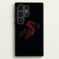 Red - Dragon Patterns  - Dragon Patterns Phone Case for Galaxy S25 Ultra