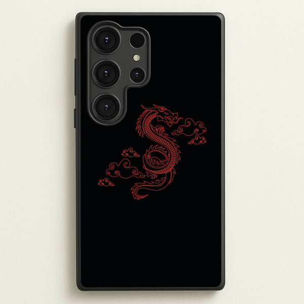 Red - Dragon Patterns  - Dragon Patterns Phone Case for Galaxy S25 Ultra