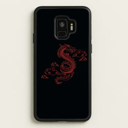 Red - Dragon Patterns  - Dragon Patterns Phone Case for Galaxy S9