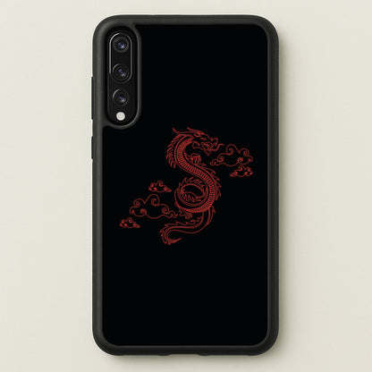 Red - Dragon Patterns  - Dragon Patterns Phone Case for Huawei P20 Pro