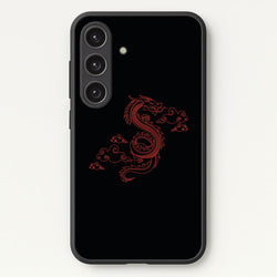 Red - Dragon Patterns  - Dragon Patterns Phone Case for Galaxy S24FE