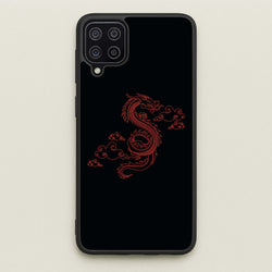 Red - Dragon Patterns  - Dragon Patterns Phone Case for Galaxy A12