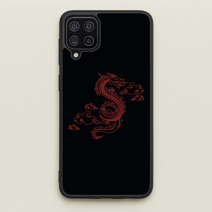 Red - Dragon Patterns  - Dragon Patterns Phone Case for Galaxy A12