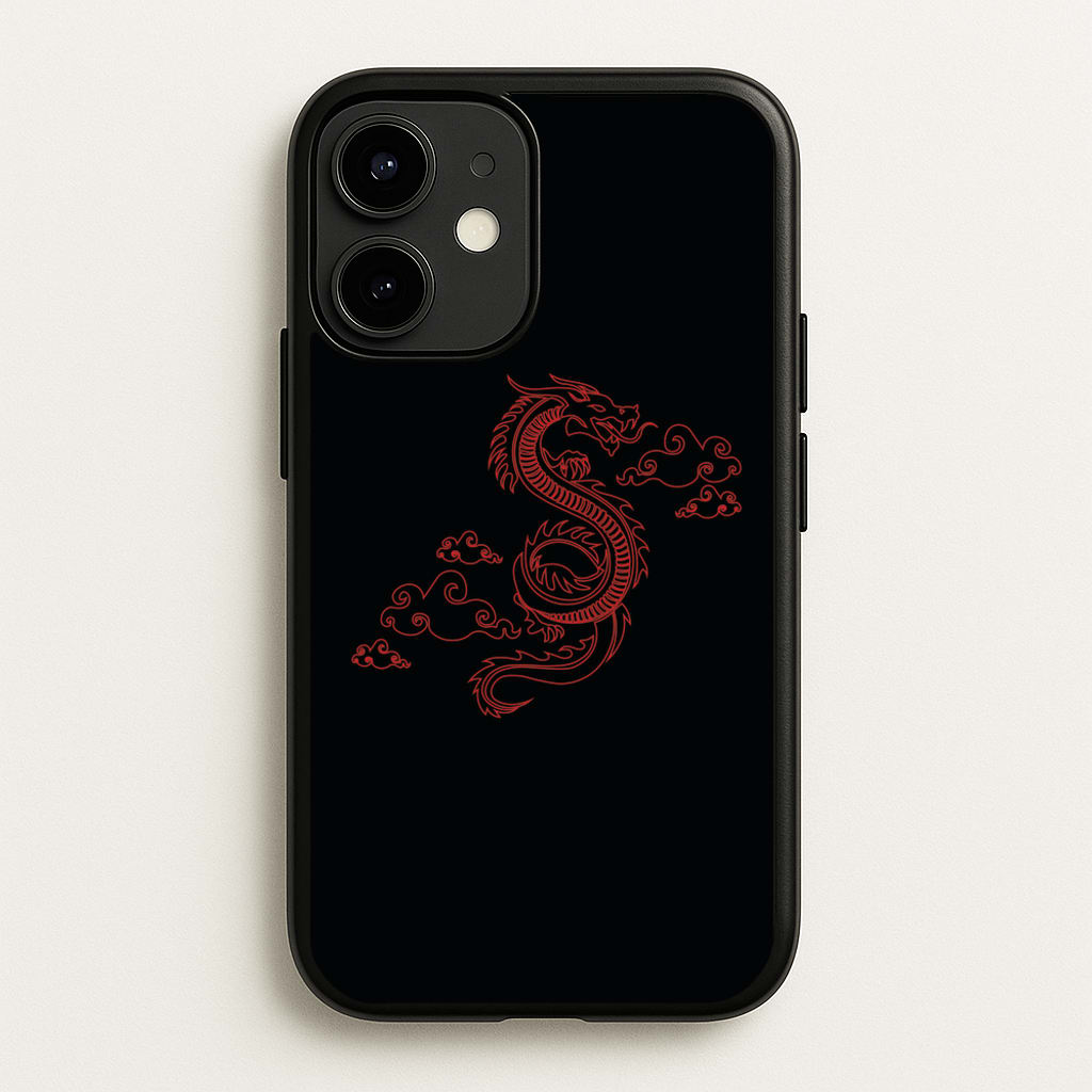 Red - Dragon Patterns  - Dragon Patterns Phone Case for iPhone 12 / 12 Pro