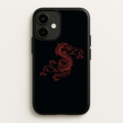 Red - Dragon Patterns  - Dragon Patterns Phone Case for iPhone 12 / 12 Pro