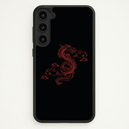 Red - Dragon Patterns  - Dragon Patterns Phone Case for Galaxy S23