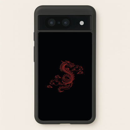 Red - Dragon Patterns  - Dragon Patterns Phone Case for Google Pixel 8