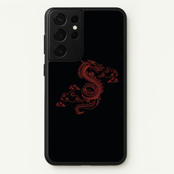 Red - Dragon Patterns  - Dragon Patterns Phone Case for Galaxy S21 Ultra