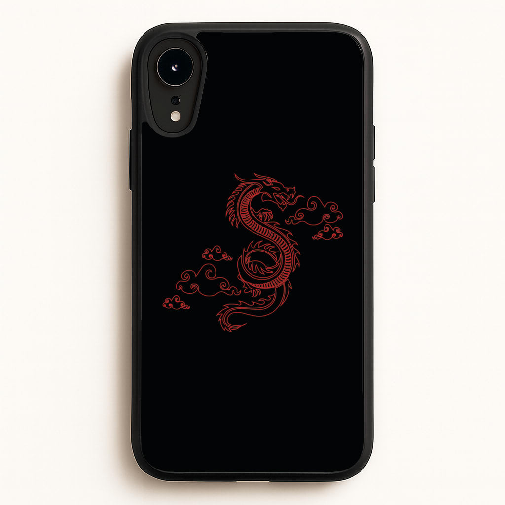Red - Dragon Patterns  - Dragon Patterns Phone Case for iPhone XR