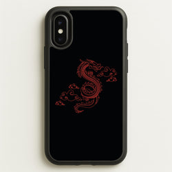 Red - Dragon Patterns  - Dragon Patterns Phone Case for iPhone X / XS