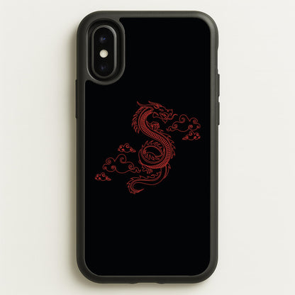 Red - Dragon Patterns  - Dragon Patterns Phone Case for iPhone X / XS