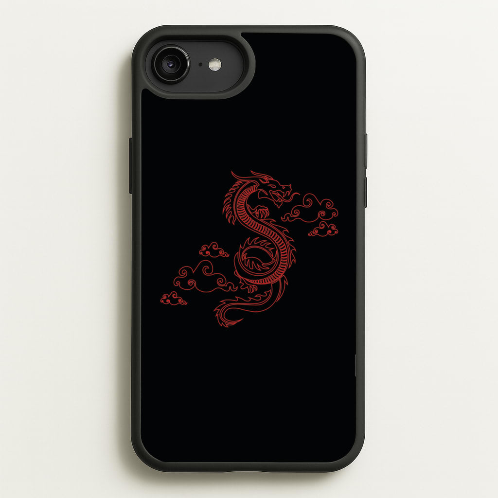 Red - Dragon Patterns  - Dragon Patterns Phone Case for iPhone 6 Plus / 7 Plus / 8 Plus