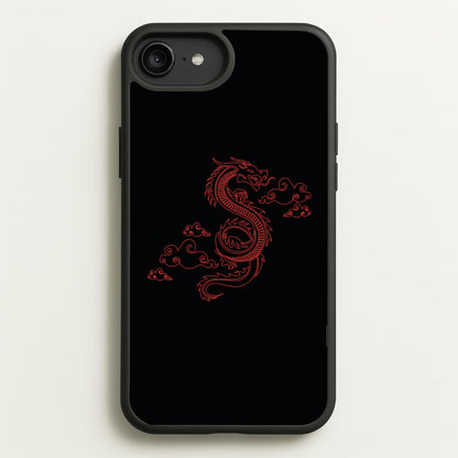 Red - Dragon Patterns  - Dragon Patterns Phone Case for iPhone 6 Plus / 7 Plus / 8 Plus