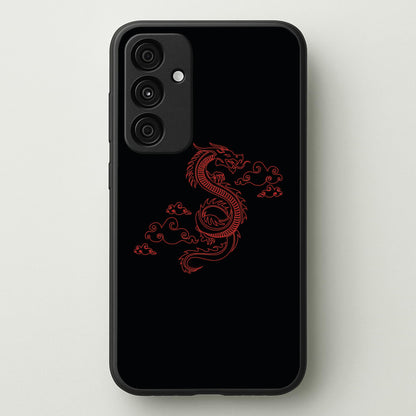 Red - Dragon Patterns  - Dragon Patterns Phone Case for Galaxy A35