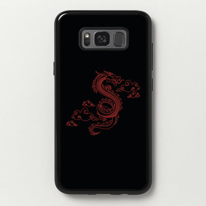 Red - Dragon Patterns  - Dragon Patterns Phone Case for Galaxy S8