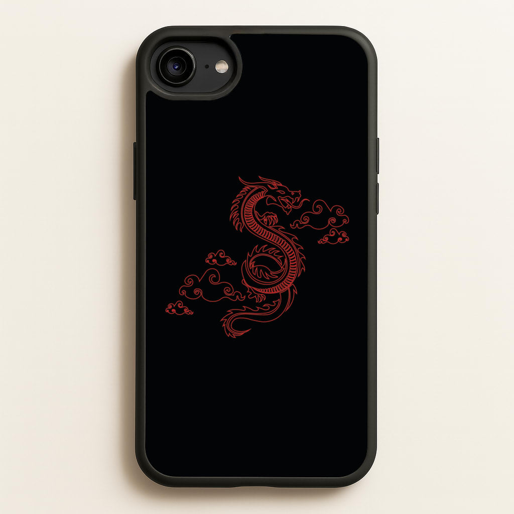Red - Dragon Patterns  - Dragon Patterns Phone Case for iPhone 6 / 7 / 8 / SE