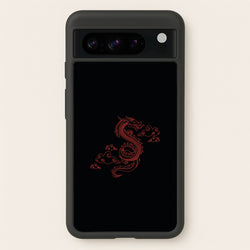 Red - Dragon Patterns  - Dragon Patterns Phone Case for Google Pixel 8 Pro