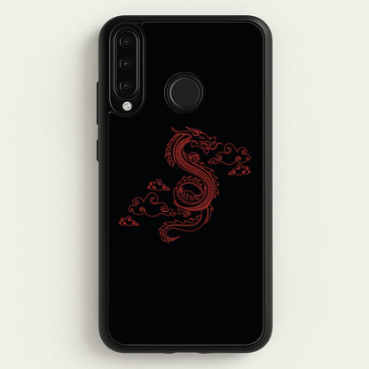 Red - Dragon Patterns  - Dragon Patterns Phone Case for Huawei P30 Lite
