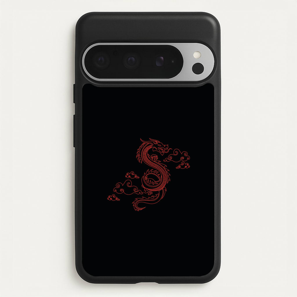 Red - Dragon Patterns  - Dragon Patterns Phone Case for Google Pixel 9 Pro XL