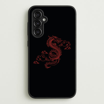 Red - Dragon Patterns  - Dragon Patterns Phone Case for Galaxy A14