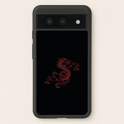 Red - Dragon Patterns  - Dragon Patterns Phone Case for Google Pixel 8a