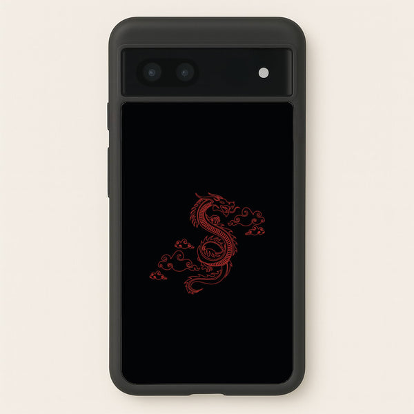 Red - Dragon Patterns  - Dragon Patterns Phone Case for Google Pixel 6a