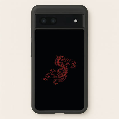 Red - Dragon Patterns  - Dragon Patterns Phone Case for Google Pixel 7a