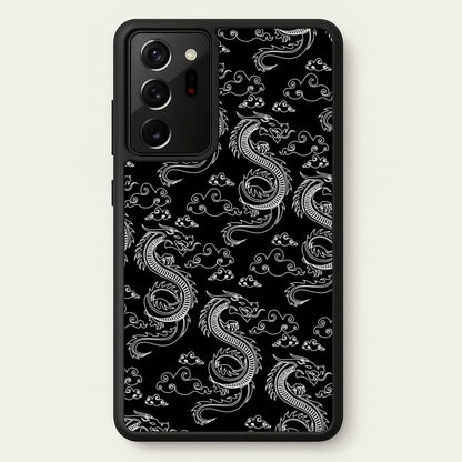 Black And White Dragon Pattern  - Dragon Patterns Phone Case for Galaxy Note 20 Ultra