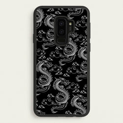 Black And White Dragon Pattern  - Dragon Patterns Phone Case for Galaxy S9 Plus