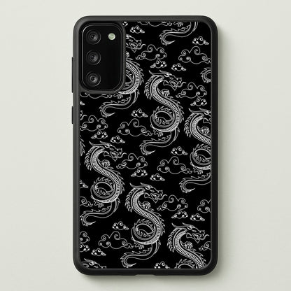 Black And White Dragon Pattern  - Dragon Patterns Phone Case for Galaxy S20