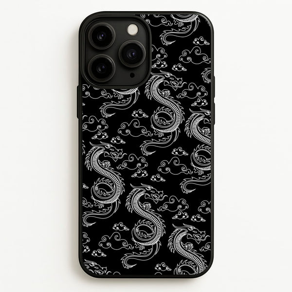 Black And White Dragon Pattern  - Dragon Patterns Phone Case for iPhone 11 Pro