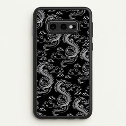 Black And White Dragon Pattern  - Dragon Patterns Phone Case for Galaxy S10e