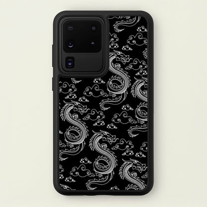 Black And White Dragon Pattern  - Dragon Patterns Phone Case for Galaxy S20 Ultra