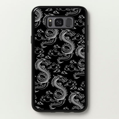 Black And White Dragon Pattern  - Dragon Patterns Phone Case for Galaxy S8 Plus