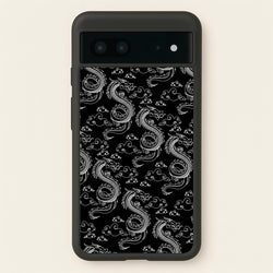 Black And White Dragon Pattern  - Dragon Patterns Phone Case for Google Pixel 7